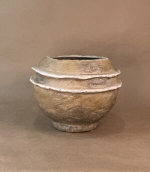 Handmade Aged Paper Mache Globe Bowl - By Arma Home Art