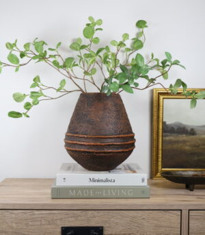 Hand Finished Rustic Textured Vase - Artisan Vase