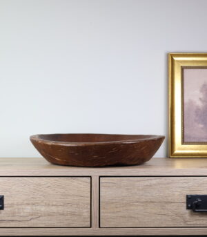 13.5” Vintage Indian Parat Wooded Bowl