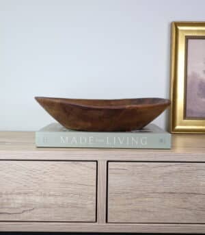 11.6” Vintage Indian Parat Wooded Bowl