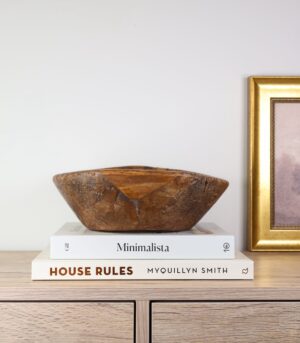 10” Vintage Indian Parat Wooded Bowl