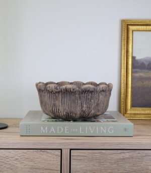 Scalloped Rustic Decorative Bowl - By Arma Home Art