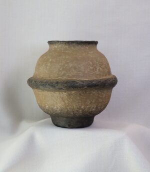 Handmade Earthy Aged Finish Paper Mache Vase 8.5” - By Arma Home Art