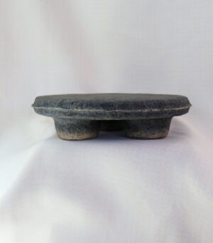 Handmade Black Paper Mache Tray Riser 10.5” - By Arma Home Art