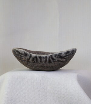 Handmade Clay Bowl 9” with Textured Vintage Patina Finish- By Arma Home Art