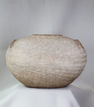 Artisan Organic Beige Textured Vase 9.5” - By Arma Home Art